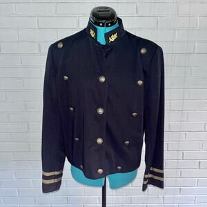 Vintage Y2K Carole Little military style lightweight jacket